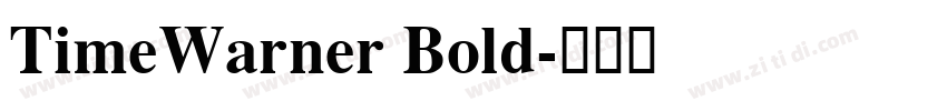 TimeWarner Bold字体转换